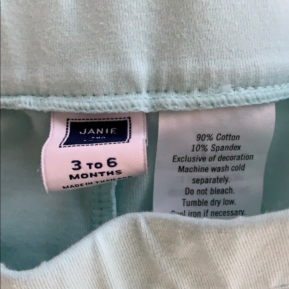 Janie and jack Aqua striped track pants for baby - Picture 2 of 2